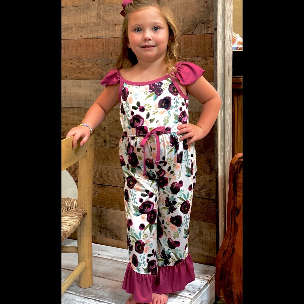 Mauve Jumper w/ Ruffle sleeves and Ankles